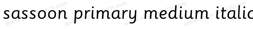 sassoon primary medium italic字体转换